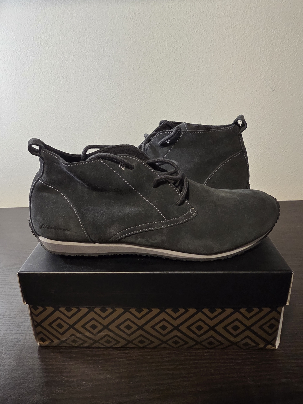 Eddie Bauer Women's Gray Suede Ankle Boots